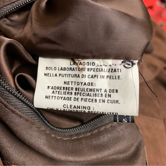 Gimo’s Suede Button Front Shacket Shirt Jacket EU 50 US 40 Mens L Leather Italy - Picture 3 of 16